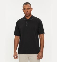 Снимка на Calvin Klein Тениска с яка и копчета Logo Tape K10K112463 Черен Regular Fit