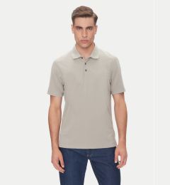 Снимка на Calvin Klein Тениска с яка и копчета LV04LB220G Бежов Regular Fit