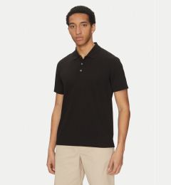 Снимка на Calvin Klein Тениска с яка и копчета LV04LB220G Черен Regular Fit