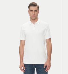 Снимка на Calvin Klein Тениска с яка и копчета LV04LC239G Бял Regular Fit