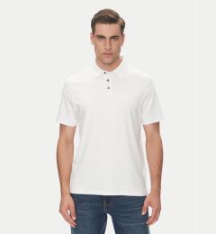 Снимка на Calvin Klein Тениска с яка и копчета Supima LV04LB276G Бял Regular Fit