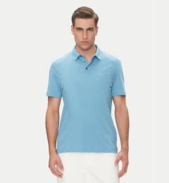 Снимка на Calvin Klein Тениска с яка и копчета Supima LV04LB276G Син Regular Fit