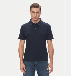 Снимка на Calvin Klein Тениска с яка и копчета Supima LV04LB276G Тъмносин Regular Fit