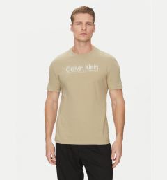 Снимка на Calvin Klein Тишърт Double Logo K10K114149 Бежов Regular Fit