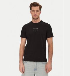 Снимка на Calvin Klein Тишърт Editorial Logo K10K114172 Черен Regular Fit