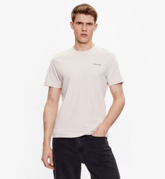Снимка на Calvin Klein Тишърт Micro Logo Interlock K10K109894 Бежов Regular Fit