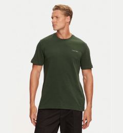 Снимка на Calvin Klein Тишърт Micro Logo Interlock K10K109894 Зелен Regular Fit