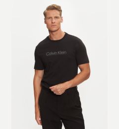 Снимка на Calvin Klein Тишърт Raised Line Logo K10K113587 Черен Regular Fit
