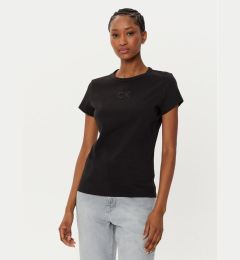 Снимка на Calvin Klein Тишърт Satin K20K207974 Черен Regular Fit