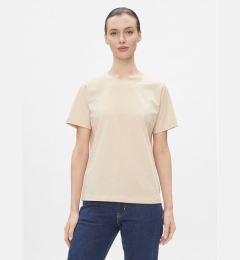 Снимка на Calvin Klein Тишърт Smooth Cotton Crew Neck Tee Ss K20K205410 Бежов Regular Fit