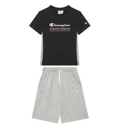 Снимка на Champion Комплект тишърт и панталонки 306992 Черен Regular Fit