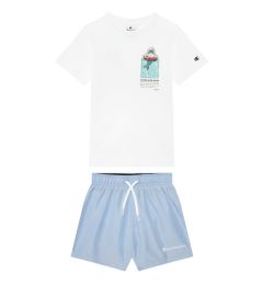 Снимка на Champion Комплект тишърт и панталонки 307063 Син Regular Fit
