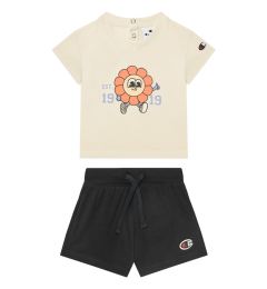 Снимка на Champion Комплект тишърт и панталонки 405117 Бежов Regular Fit