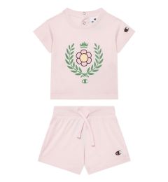 Снимка на Champion Комплект тишърт и панталонки 405117 Розов Regular Fit
