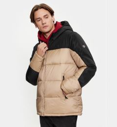 Снимка на Champion Пухено яке Hooded Jacket 219190 Бежов Regular Fit