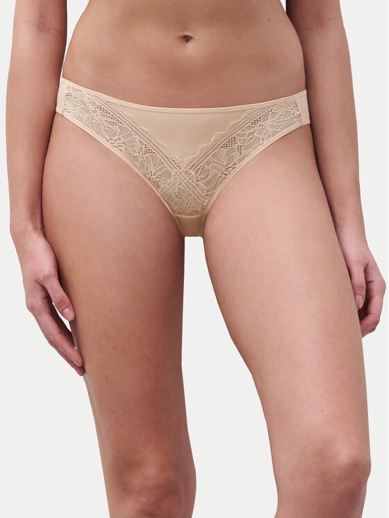 Снимка на Chantelle Класически дамски бикини Floral Touch C94230 Бежов