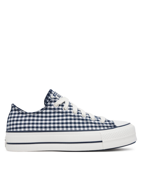 Снимка на Converse Кецове Chuck Taylor All Star Lift Platform Gingham A13664C Тъмносин