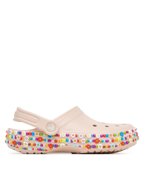 Снимка на Crocs Чехли Classic Beaded Band 211614 Бежов