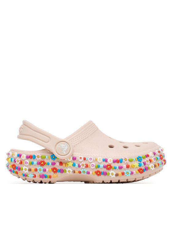 Снимка на Crocs Чехли Classic Beaded Band Clog 211627 Бежов