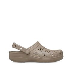 Снимка на Crocs Чехли Classic Floral Cut Out Clog 210927 Кафяв