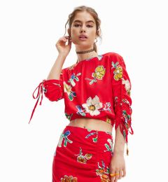 Снимка на Desigual Блуза Landi 23SWBW25 Червен Regular Fit