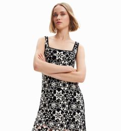 Снимка на Desigual Ежедневна рокля Daisies 23SWVF01 Черен Regular Fit