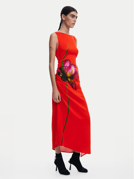 Снимка на Desigual Ежедневна рокля Reims 25SWVW07 Червен Regular Fit
