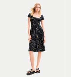 Снимка на Desigual Лятна рокля Margaritis 24SWVK55 Черен Regular Fit