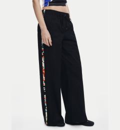 Снимка на Desigual Текстилни панталони Paisley 25SWPW19 Черен Regular Fit