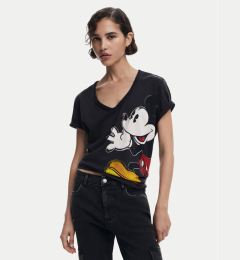 Снимка на Desigual Тишърт Mickey Joker 25SWTKAG Черен Regular Fit