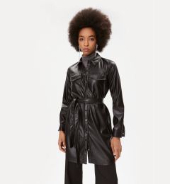 Снимка на DKNY Кожена рокля P2HBTO59 Черен Regular Fit