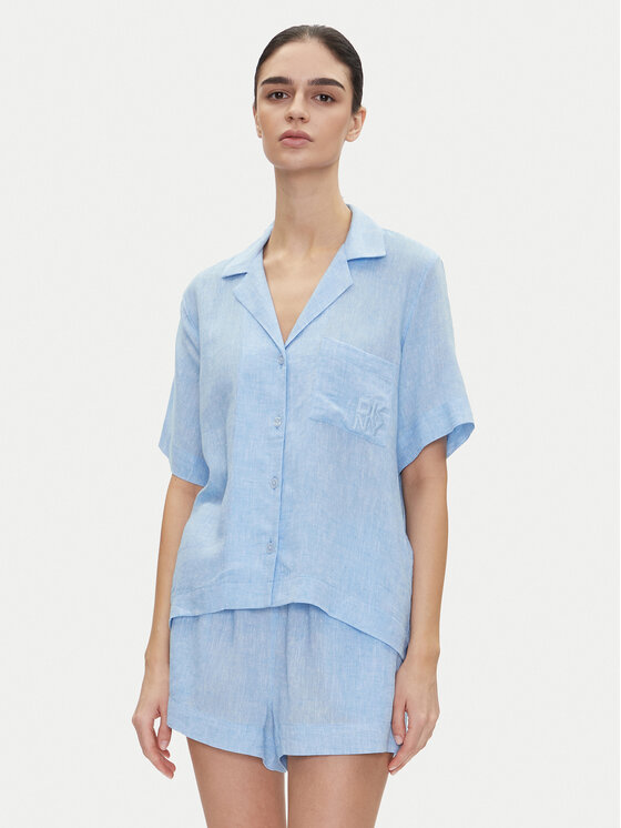 Снимка на DKNY Пижама YI90054 Светлосиньо Regular Fit