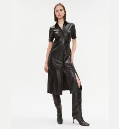 Снимка на DKNY Рокля от имитация на кожа DD3D4101 Черен Regular Fit