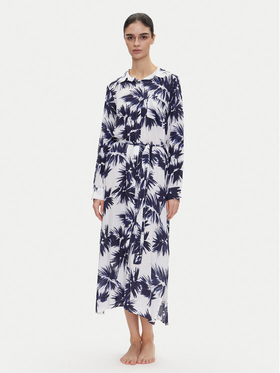 Снимка на DKNY Рокля тип риза YI00052 Тъмносин Regular Fit