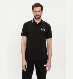 Снимка на EA7 Emporio Armani Тениска с яка и копчета 3DPF20 PJ03Z 1200 Черен Regular Fit