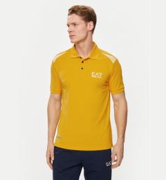 Снимка на EA7 Emporio Armani Тениска с яка и копчета 3DPF51 PJULZ 1680 Жълт Regular Fit