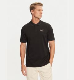 Снимка на EA7 Emporio Armani Тениска с яка и копчета 6DPF09 PJOLZ 0200 Черен Regular Fit