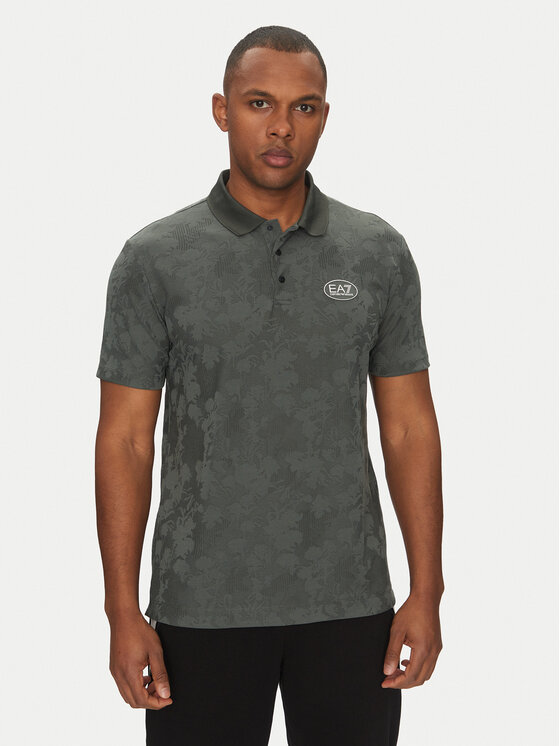 Снимка на EA7 Emporio Armani Тениска с яка и копчета 7M000049 AF13917 U8109 Тъмносин Regular Fit