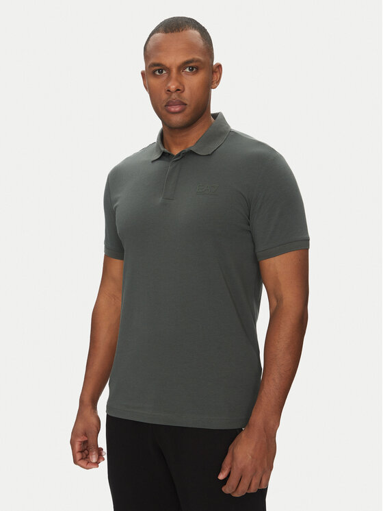 Снимка на EA7 Emporio Armani Тениска с яка и копчета 7M000228 AF10373 U8109 Тъмносин Regular Fit