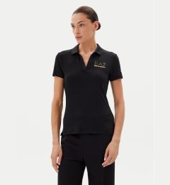 Снимка на EA7 Emporio Armani Тениска с яка и копчета 7W000266 AF12500 UC001 Черен Regular Fit
