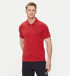 Снимка на EA7 Emporio Armani Тениска с яка и копчета 8NPF04 PJM5Z 1461 Червен Regular Fit