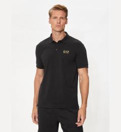 Снимка на EA7 Emporio Armani Тениска с яка и копчета 8NPF14 PJVQZ 0208 Черен Regular Fit
