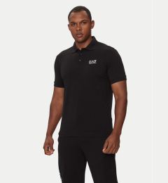 Снимка на EA7 Emporio Armani Тениска с яка и копчета 8NPF14 PJVQZ 1200 Черен Regular Fit