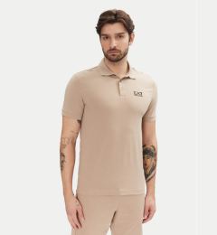 Снимка на EA7 Emporio Armani Тениска с яка и копчета 8NPF14 PJVQZ U6155 Бежов Regular Fit