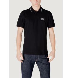 Снимка на EA7 Emporio Armani Тениска с яка и копчета 8NPF16 PJVUZ 1200 Черен Slim Fit