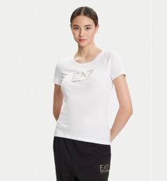 Снимка на EA7 Emporio Armani Тишърт 8NTT67 TJDQZ 1100 Бял Skinny Fit