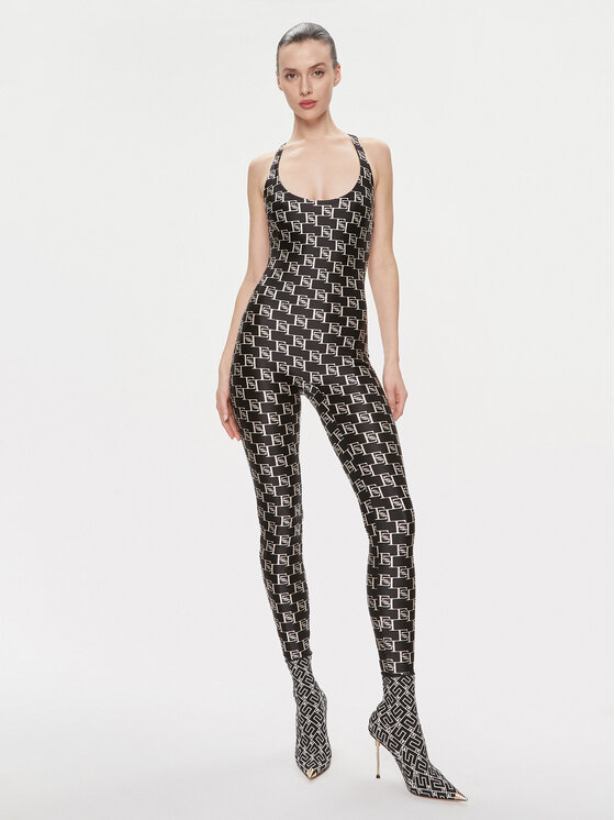 Снимка на Elisabetta Franchi Гащеризон TU-011-41E2-V280 Черен Slim Fit