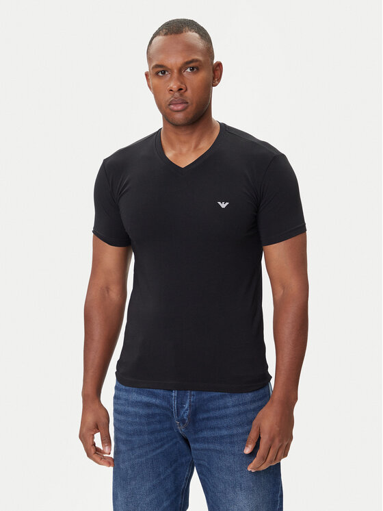 Снимка на Emporio Armani Underwear Тишърт EM000380 AF14133 UC001 Черен Fitted Fit