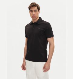 Снимка на Emporio Armani Тениска с яка и копчета EM000571 AF12331 UC001 Черен Regular Fit