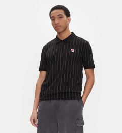 Снимка на Fila Тениска с яка и копчета Linter FAM0923 Черен Regular Fit